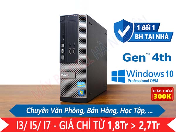 Máy tính đồng bộ Dell Optiplex 3020 SFF - 4th Gen. Chuyên Văn phòng