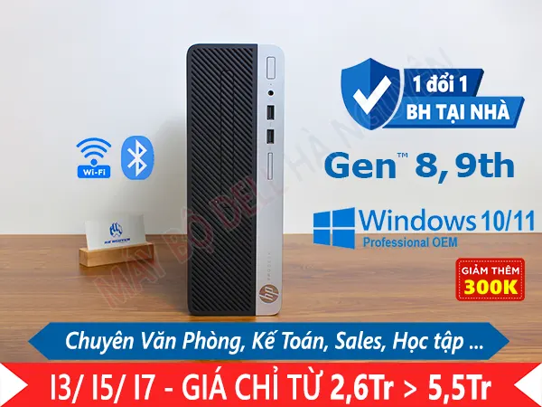 Máy tính đồng bộ HP ProDesk 400 G5 SFF - 8/9th Gen. Chuyên Văn phòng