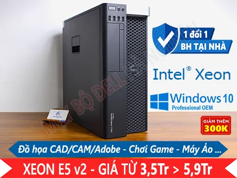 Máy trạm Workstation Dell Precision T3610 - Game, Đồ Họa, Máy Ảo
