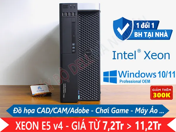 Máy trạm Workstation Dell Precision 5810 - Chuyên Game, Đồ Họa, Máy Ảo